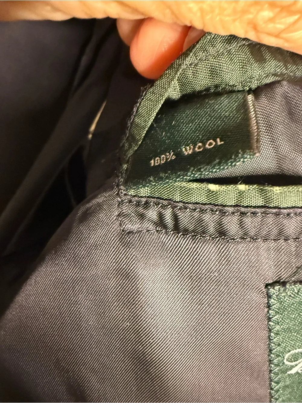 Brooks Brothers Black Two-Button Sport Coat 100% Wool